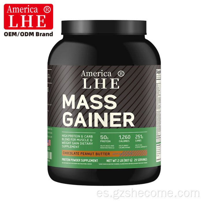 Shecome Mass Gainer Powder Recuperación muscular Soporte de peso
